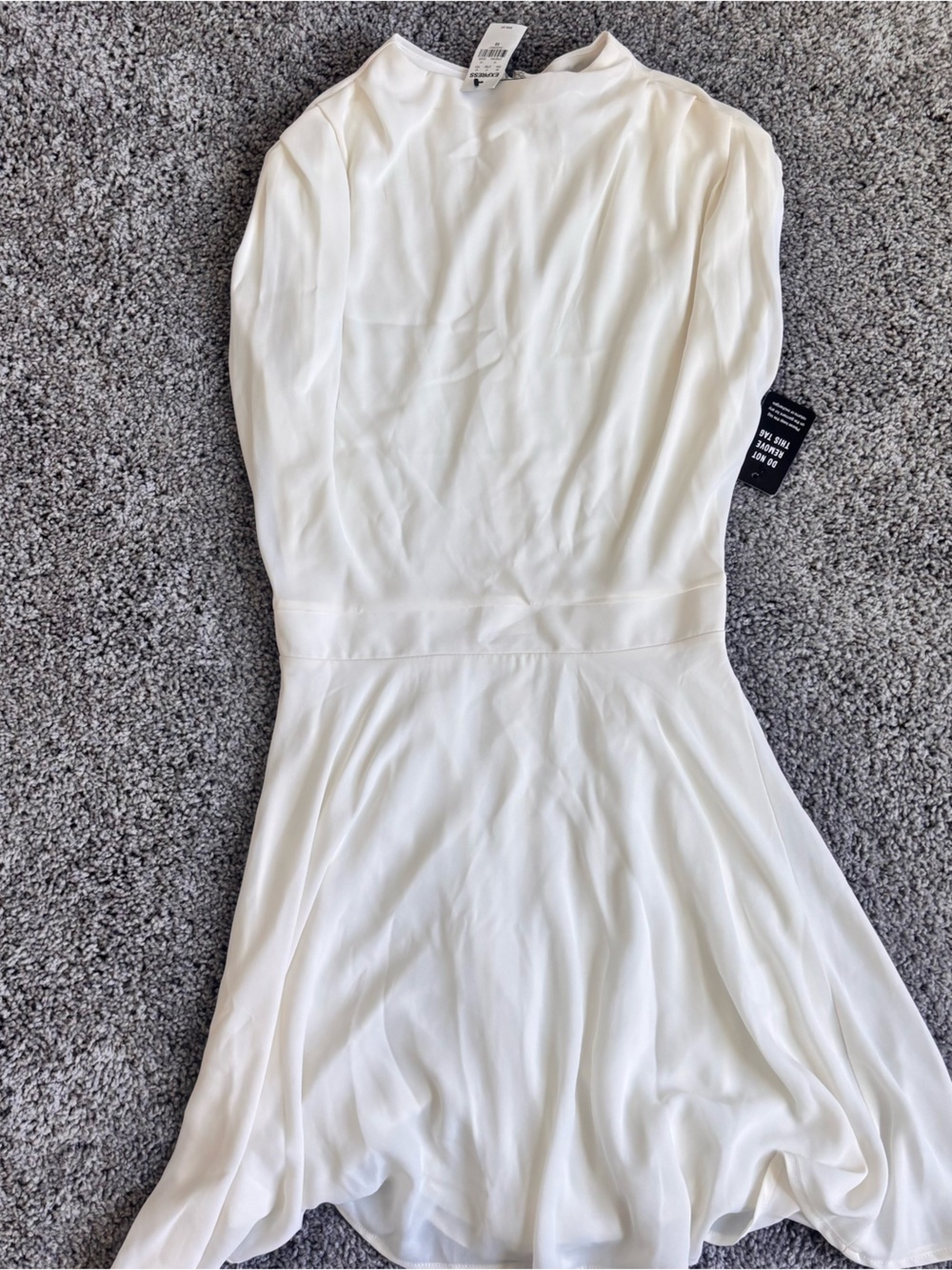 Express White One-Shoulder Mini Dress XS